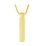 Sleek Gold Wavy Ash Jewelry Urn - Love Charms™ Option