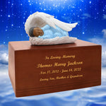 Child Boy Protective Angel Wings Urn