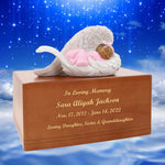 Child Girl Protective Angel Wings Urn