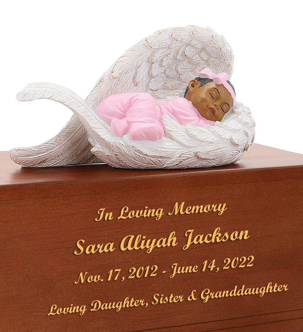 Child Girl Protective Angel Wings Urn
