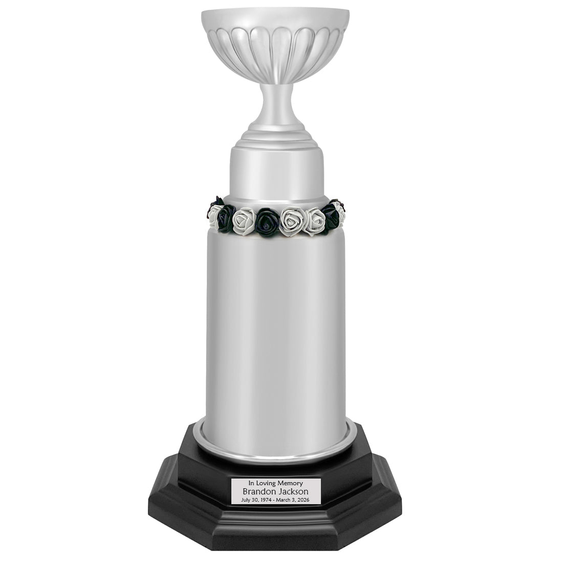Champion Hockey Trophy Medium Cremation Urn - Metal Cremation Urn - Tribute Wreath™ 