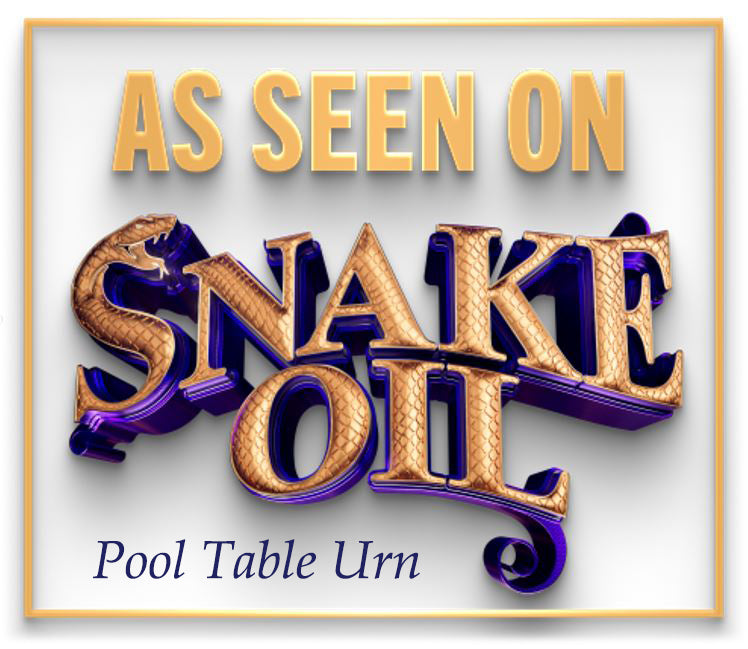 Pool Table & Billiards Cremation Urn - Hand Made USA Gaming Table Urn