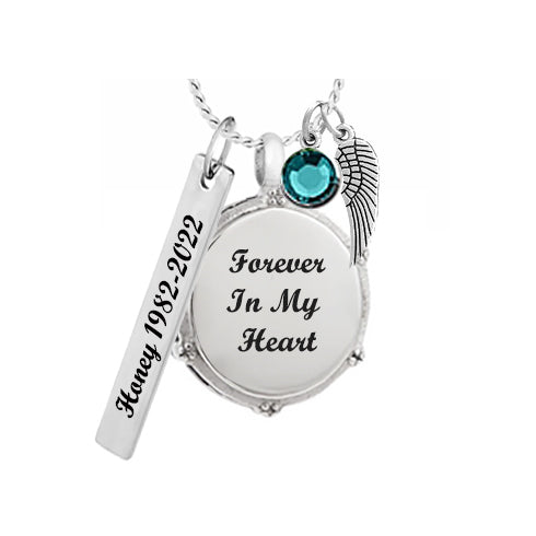 Snare Drum Ash Jewelry Urn - Love Charms™ Option 