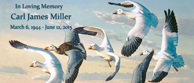Snow Geese Keychain Urn