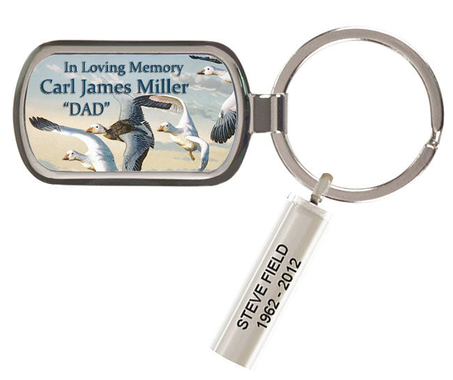 Snow Geese Keychain Urn