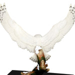 Snowy Owl Art & Wood Cremation Urn