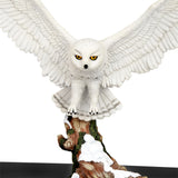 Snow Owl Art & Wood Cremation Urn
