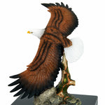 Eagle in Flight Art & Wood Cremation Urn