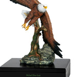 Eagle in Flight Art & Wood Cremation Urn