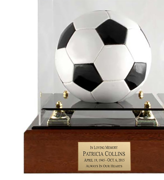 Soccer Ball Case Memorial Urn