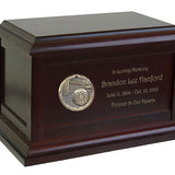 Soccer Ball Birch Cremation Urn