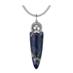 Sodalite Crystal Cremation Jewelry Urn - Love Charms Option