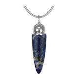 Sodalite Crystal Cremation Jewelry Urn - Love Charms Option