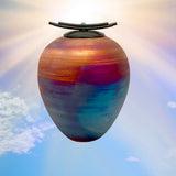 South Western Raku Cremation Adult or Medium Urn - Personalization Option