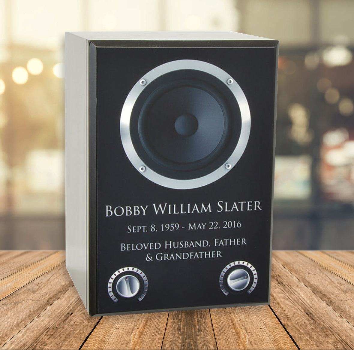 Speaker Cremation Adult Urn - Music & Entertainment Urn - Free Personalization