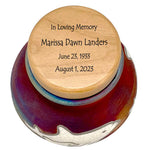 Spirit Dolphins Raku Cremation Adult or Medium Urn - Personalization Option