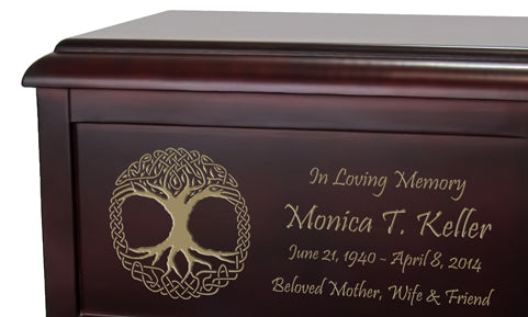 Spirit Tree Cremation Urn Engraved