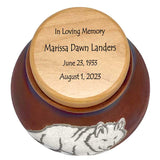 Spirit Wolves Raku Cremation Adult or Medium Urn - Personalization Option
