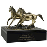 Spirited Horses Art Cremation Urn 