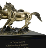 Spirited Horses Art Cremation Urn 