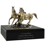 Spirited Horses Art Cremation Urn 