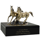 Spirited Horses Art Cremation Urn 