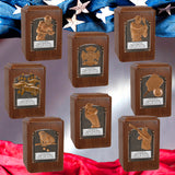 Major Sports & Fire Fighter Plaque Adult Wood Cremation Urns - Free Engraving