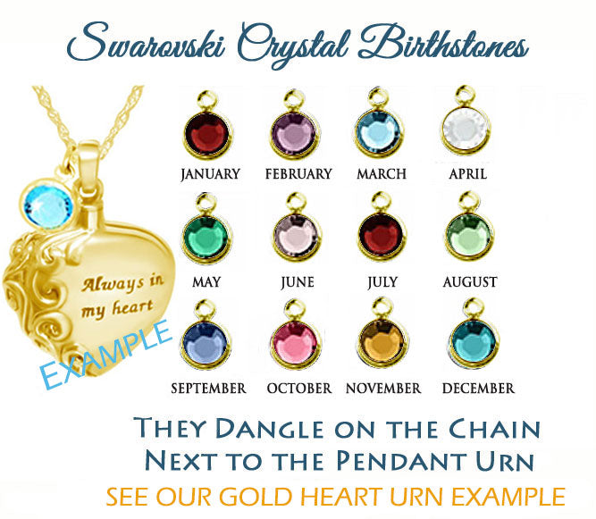 Swarovski Gold Crystal Birthstone