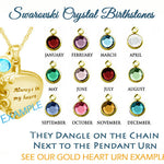 Gold Swarovski Crystal Birthstones