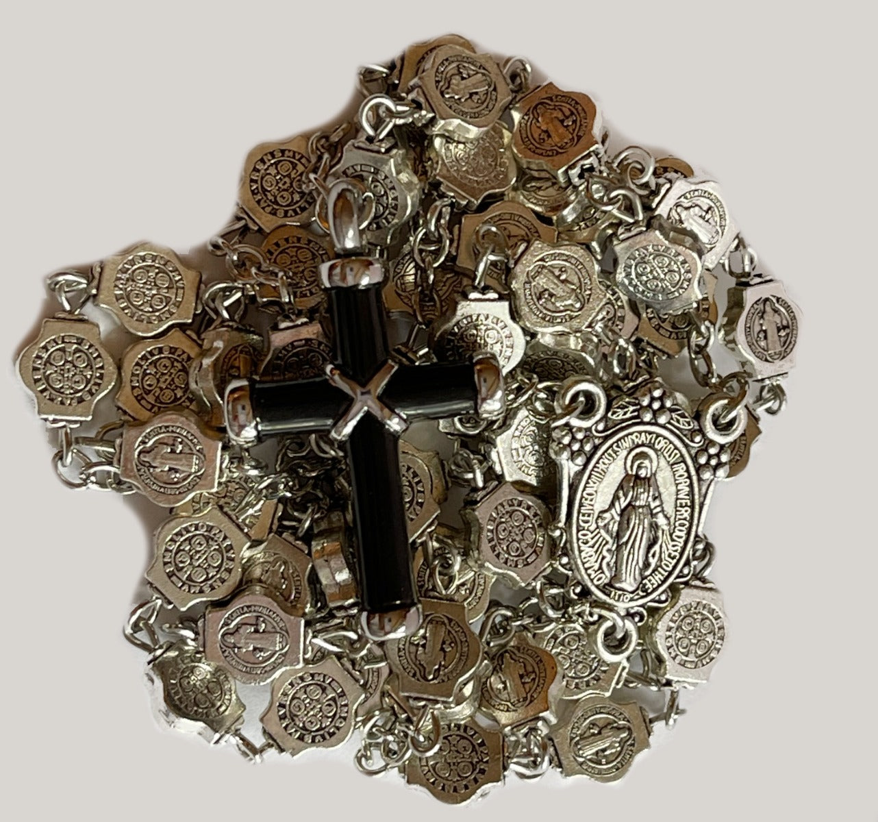 St. Benedict Rosary Necklace Urn