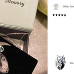 Black & White Photo Pendant Heart Urn - Love Charms™ Option 