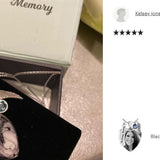 Black & White Photo Pendant Heart Urn - Love Charms™ Option 
