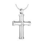Faithful Cross Cremation Jewelry Urn - Love Charms Option