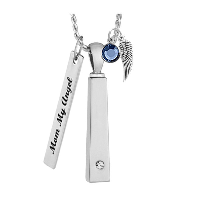 Bar Crystal Jewelry Ash Urn - Love Charms™ Option
