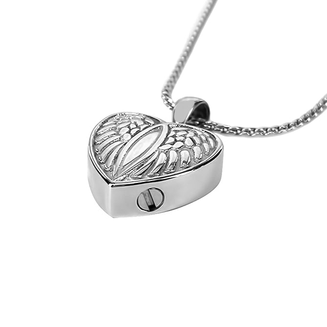 Angel of Protection Heart Jewelry Urn - Love Charms™ Option