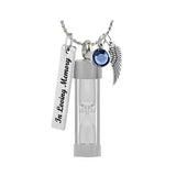 Hourglass Cremation urn Pendant