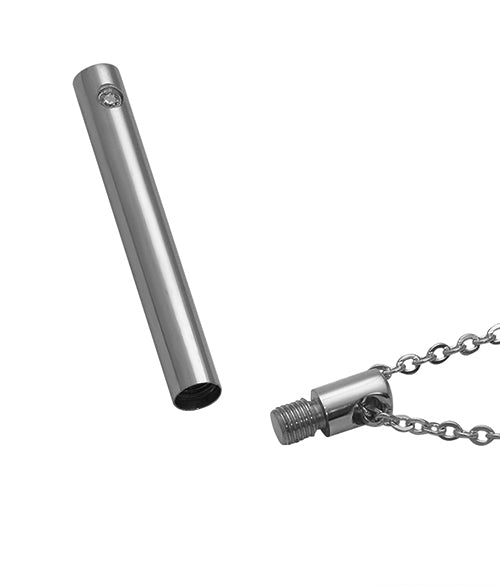 Stainless Slender Cylinder Cremation Jewelry Urn