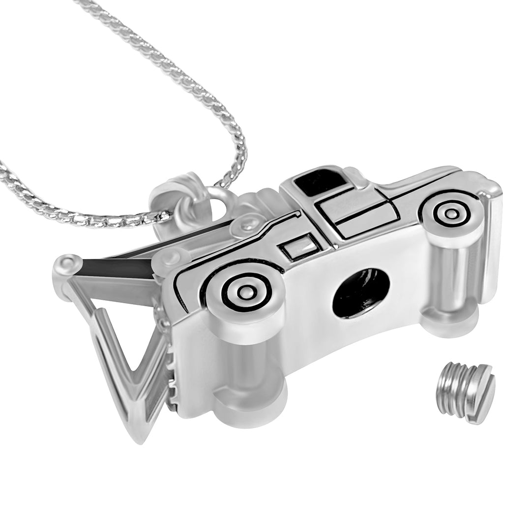 Tow Truck Cremation Jewelry Urn - Love Charms® Option