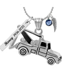 Tow Truck Cremation Jewelry Urn - Love Charms® Option