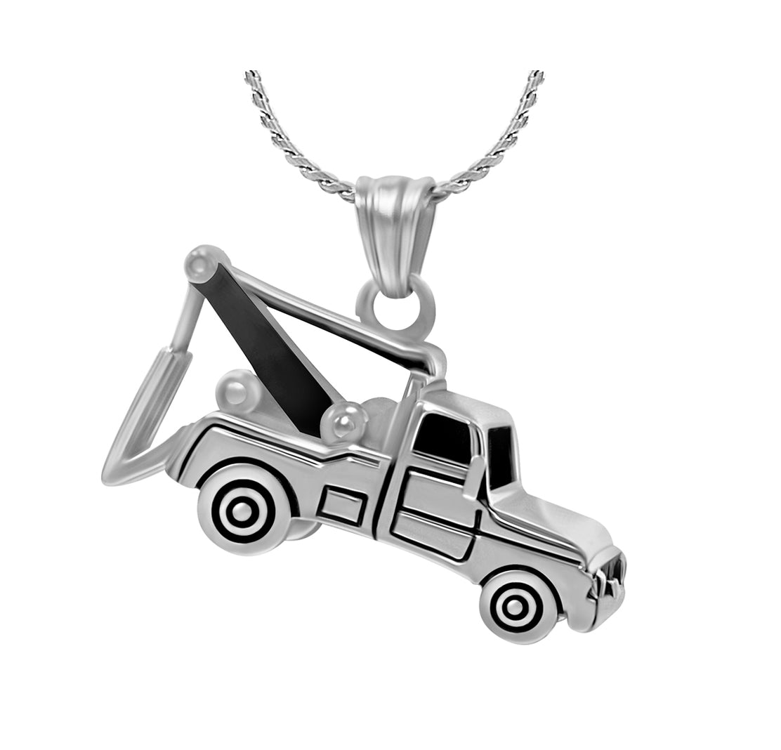 Tow Truck Cremation Jewelry Urn - Love Charms® Option