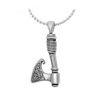 Viking Celtic Axe Ash Pendant Urn - Love Charms™ Option