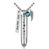 Stars Bullet Pendant Urn - Love Charms Option