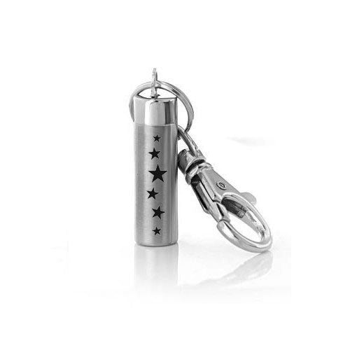 Stars Cylinder Key Chain Urn 