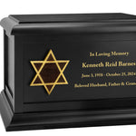 Jewish Star of David Adult Cremation Urn