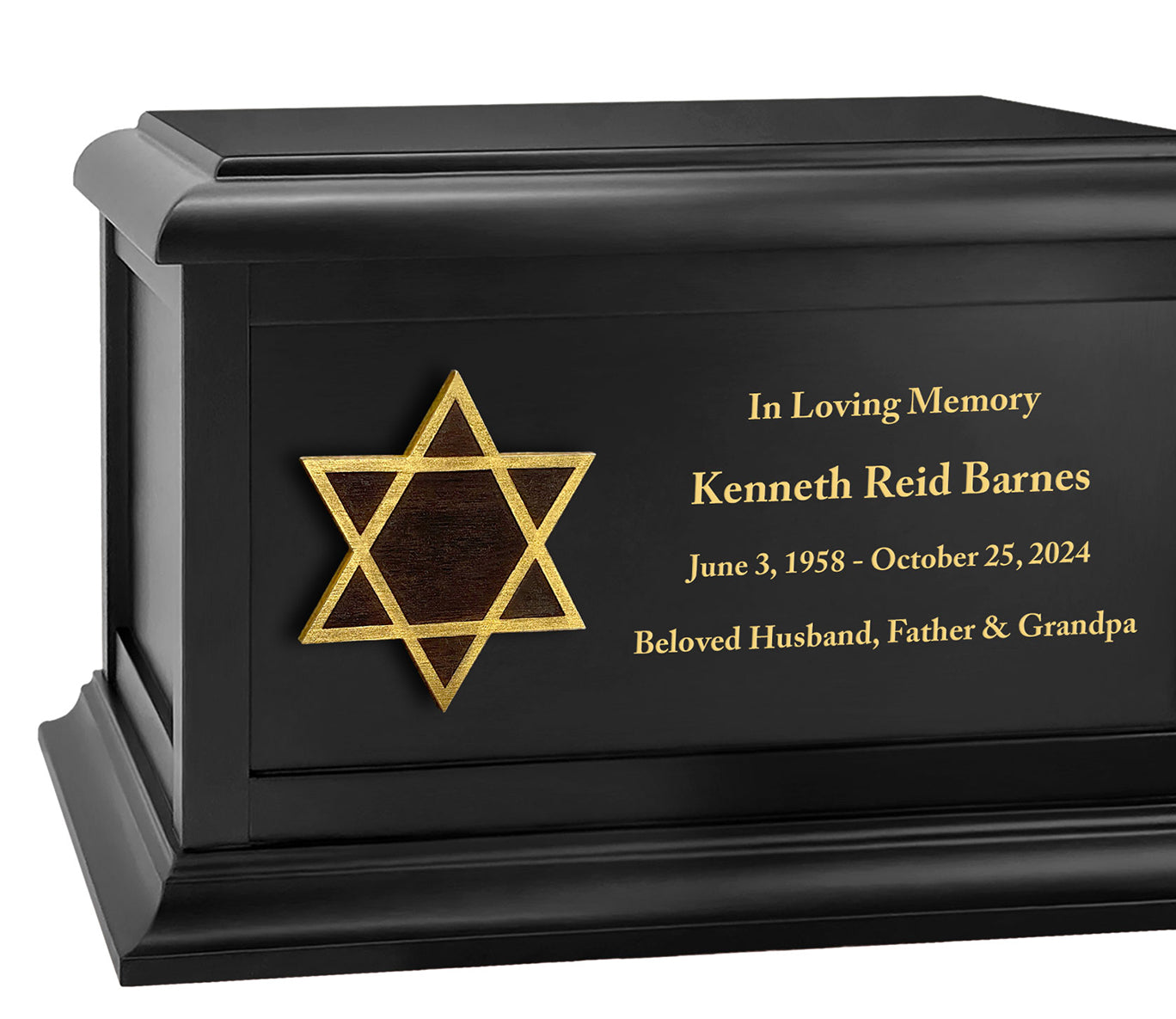 Jewish Star of David Adult Cremation Urn