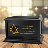 Jewish Star of David Adult Cremation Urn