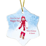 Personalized Ceramic Snow Flake Ornament