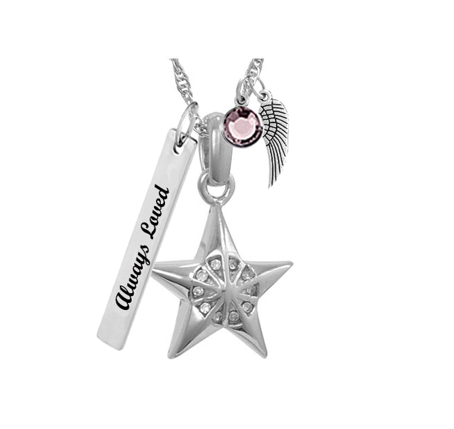 Twinkle Little Star Urn Necklace - Love Charms™ Option