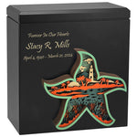 Owl, Wolf, Eagle, Dragon, Ocean, Horses, Bear, Whale Wood Art Cremation Adult Urn - Handmade Adult Wood Urns
