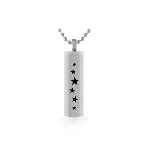 Stars Cylinder Pendant Urn 
